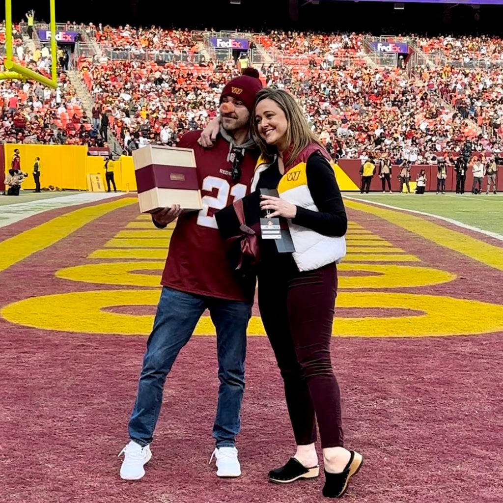 Featured in End Zone at Washington Commanders Game as Fedex Customer