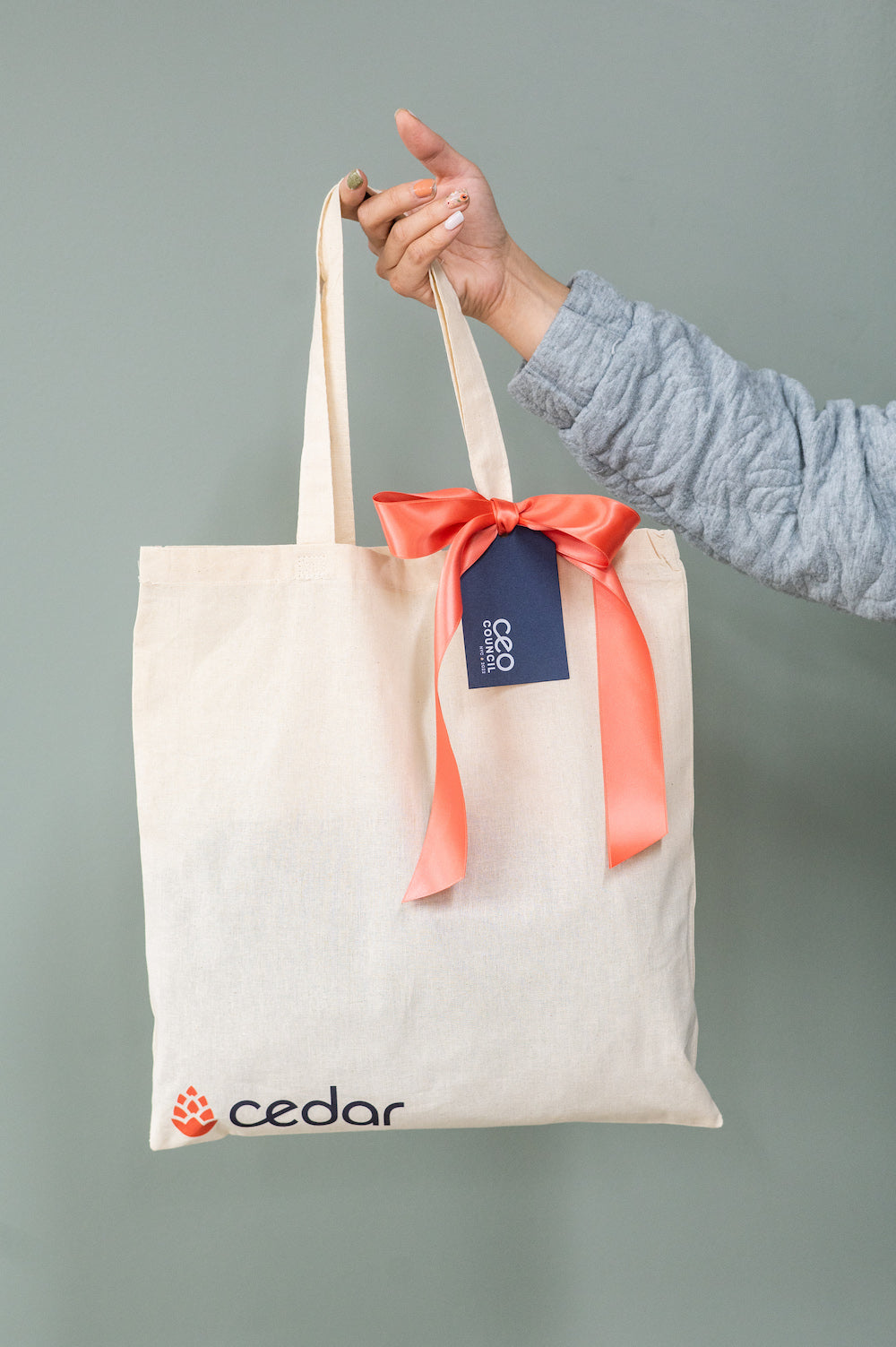 Custom Corporate Event Welcome Gift Tote Bags, Swag Gifts, Luxury Branded, curated by Marigold & Grey