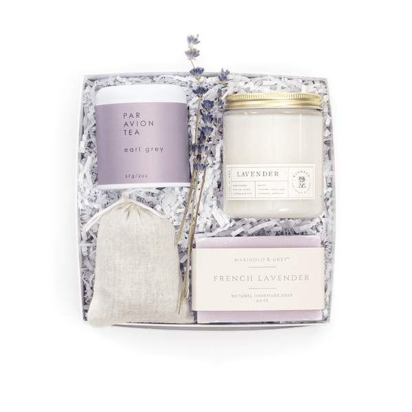 Tea Lover's Wooden Gift Box - Earl Grey & Lavender Scent Box - Lavende –  Deconstructed Candles