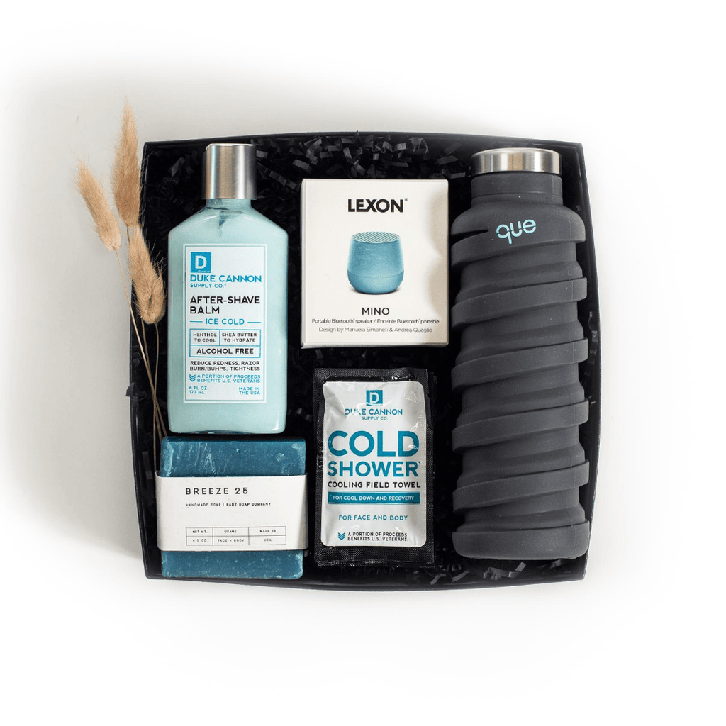 Shop "So Fresh, So Clean" the signature masculine gift box by Marigold & Grey. 