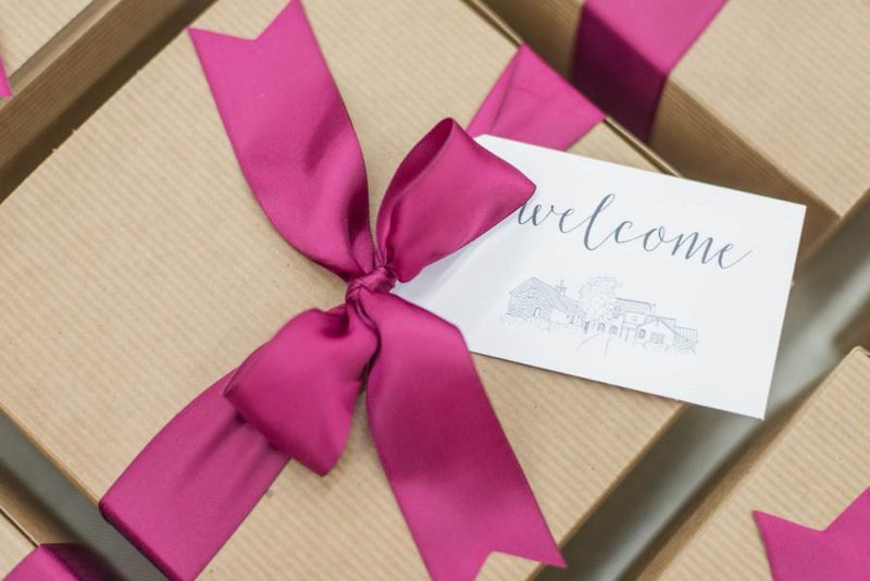 Custom Welcome Gifts for Private Estate Wedding in The Plains, Virginia