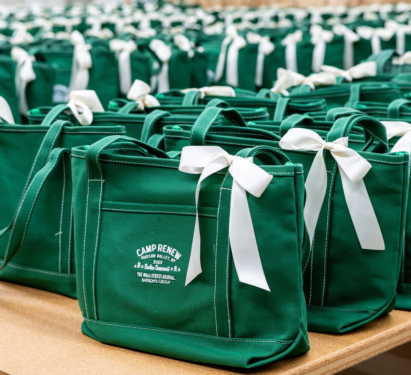 Custom Tote Bags for Wall Street Journal's Camp-Themed Corporate Sales Retreat