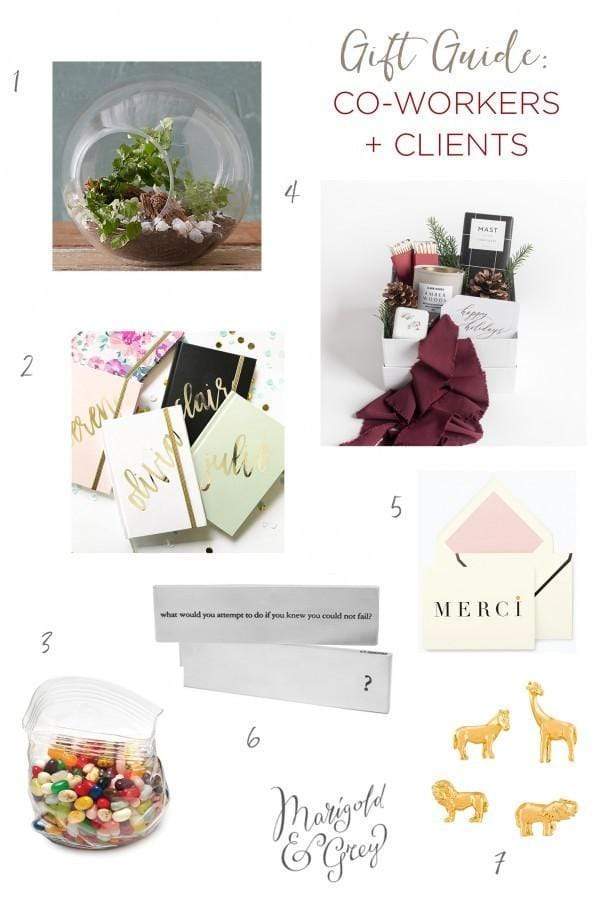 Gift Ideas for Co-Workers and Clients // Holiday Gift Guide by Marigold & Grey
