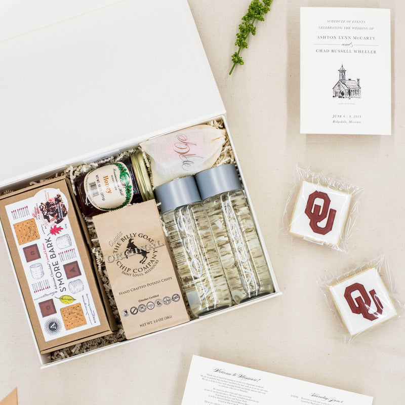 Tips for personalizing your custom wedding welcome gifts and making them unique to you and your love story.