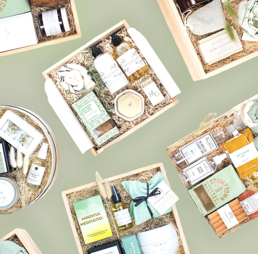 Curated Boxes Curated Gift Boxes By Color Series: Green