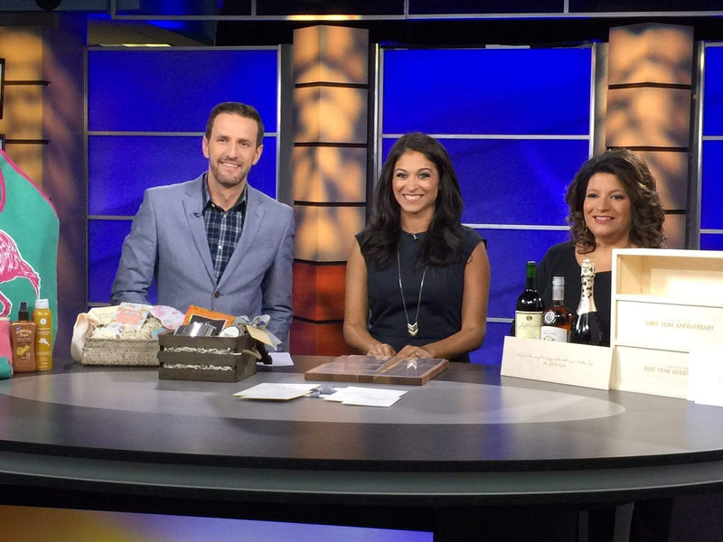 Featured on WJLA Let's Talk Live // Bridesmaid and Groomsmen Gift Trends