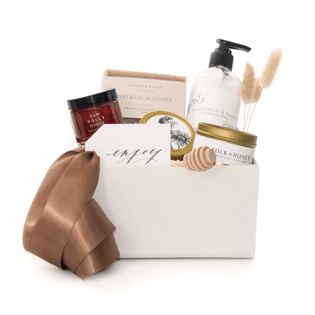 Honey Gift Box | Luxury Honey Gift | MARIGOLD & GREY