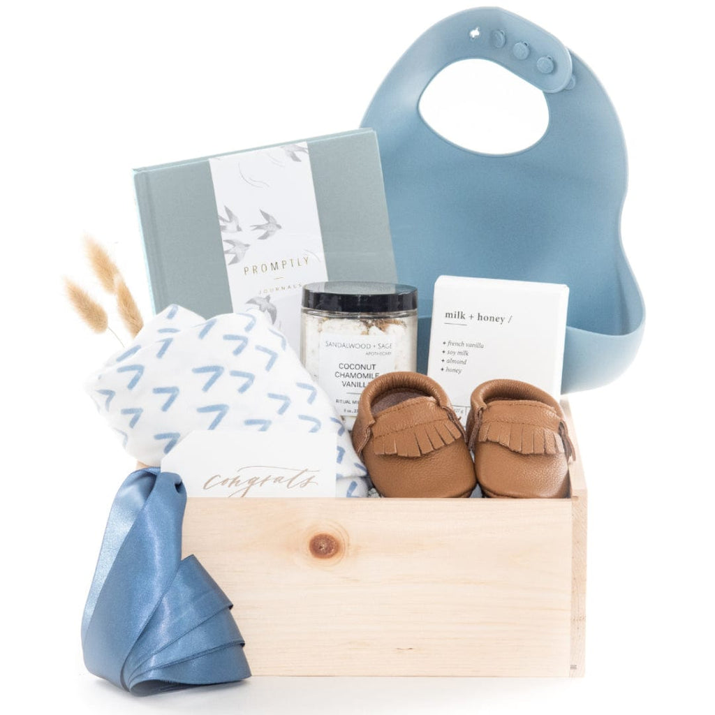 New Mom' Luxury Baby Boy, Pregnancy, Mom to Be Curated Gift Box
