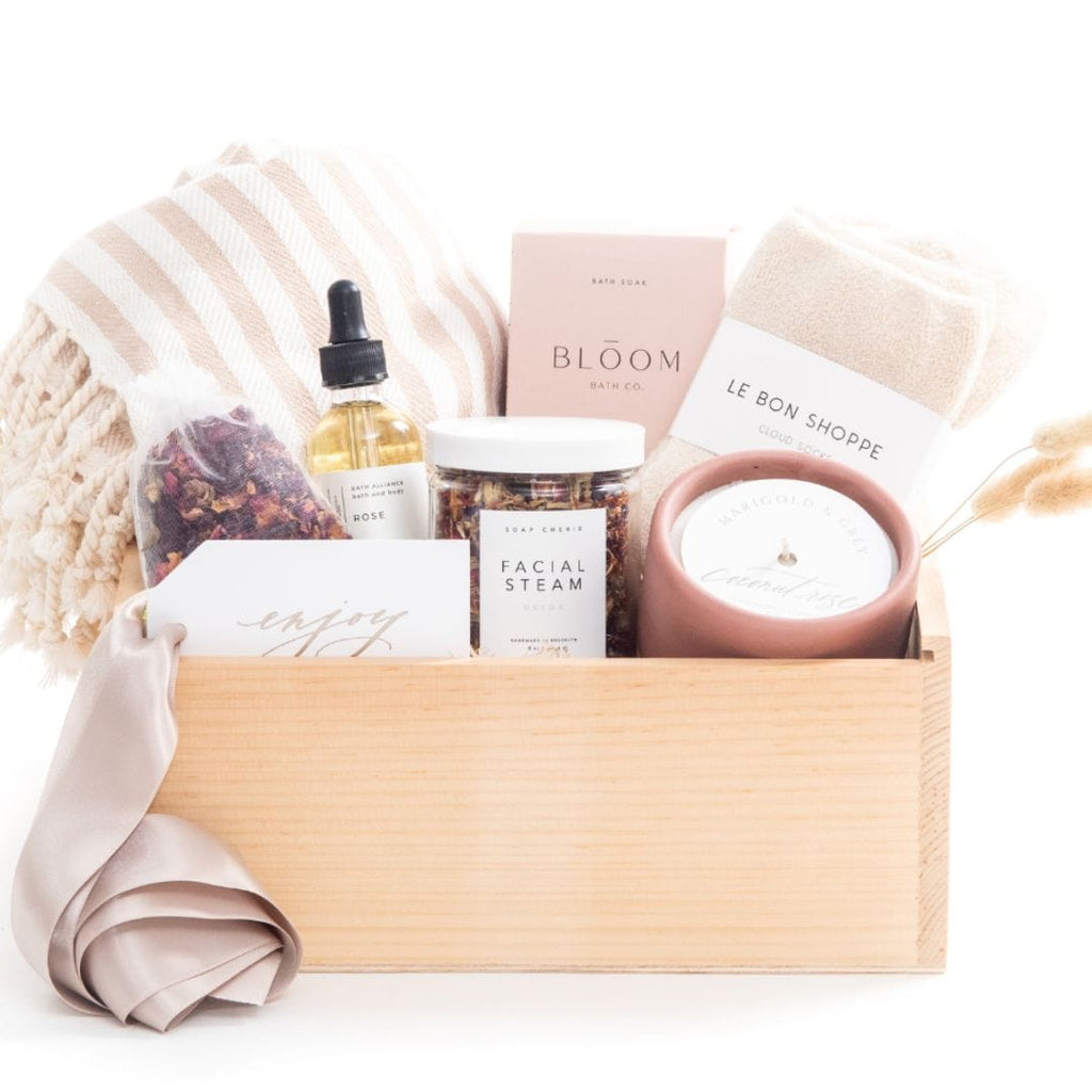 Happy Birthday Spa Gift Box for Women - Handmade Self Care Package for  Women - Relaxing, Pampering & Stress Relief Gift Baskets for Women, Mom