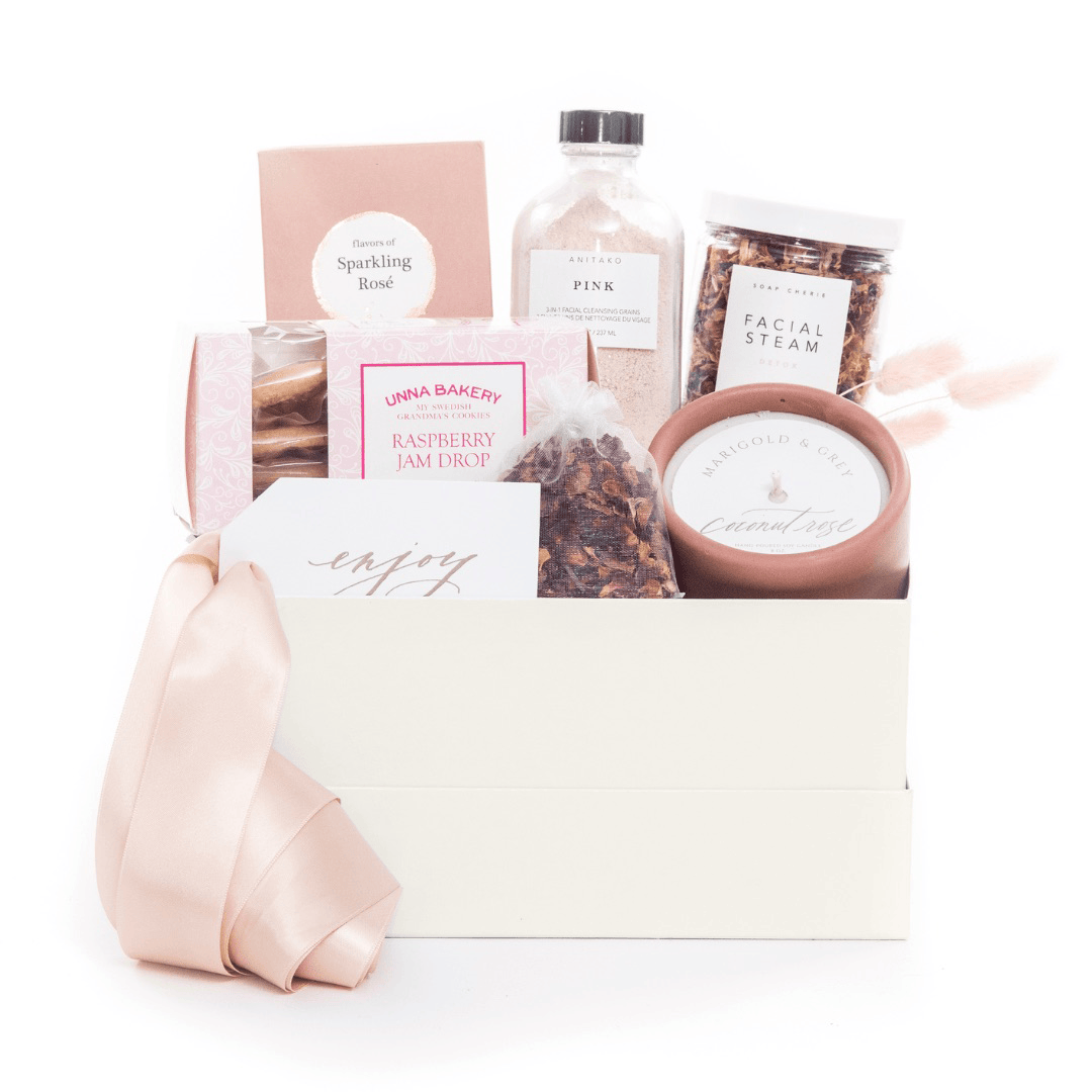 Rose Gift Box | 'Rose Glow' Curated Gift Box | Marigold & Grey Rose Gift Box | 'Rose Glow' Curated Gift Box | Marigold & Grey