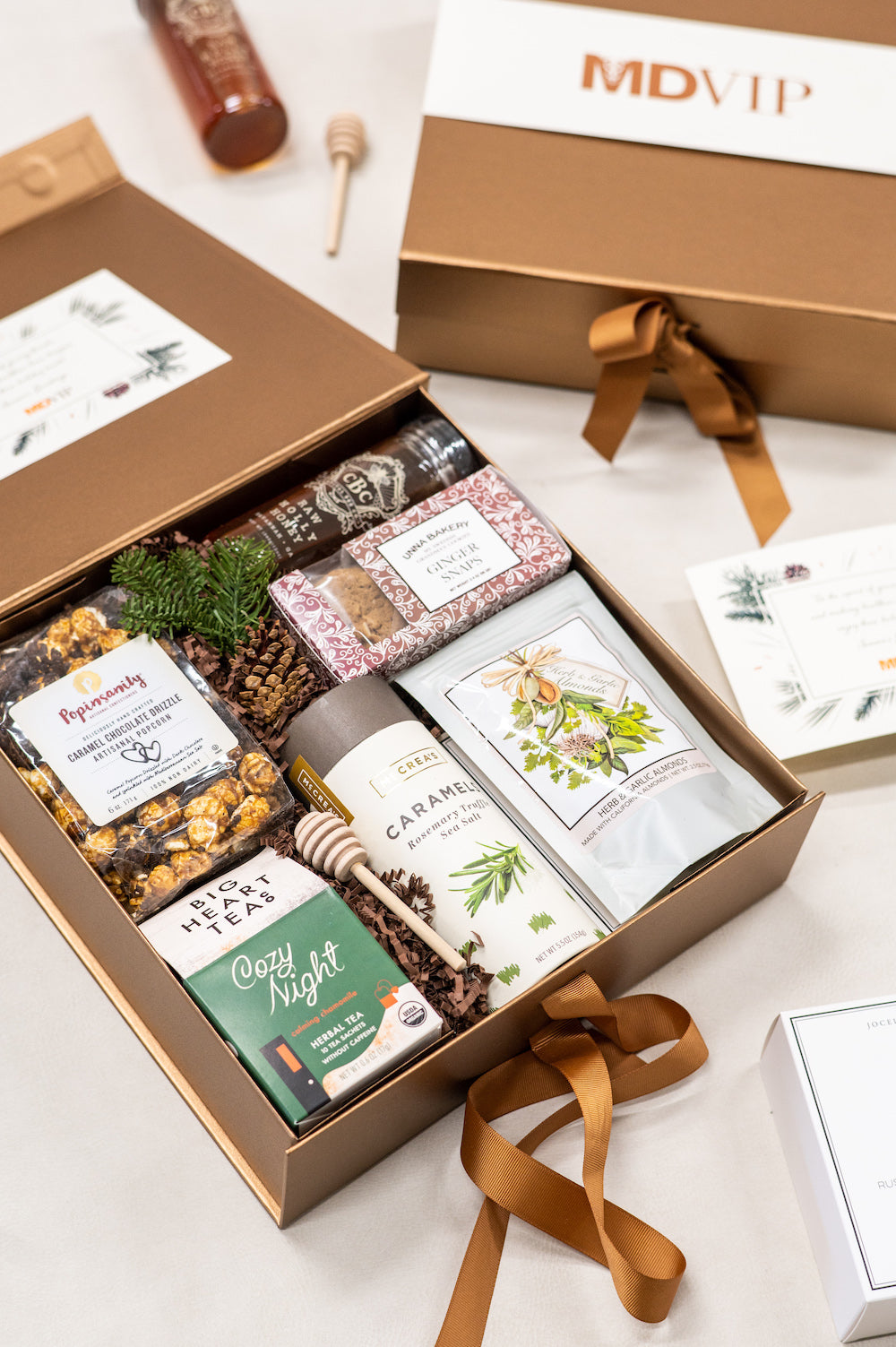 Corporate Holiday Gifts - Shareable Snack-Focused Holiday Client Gifts - Marigold & Grey