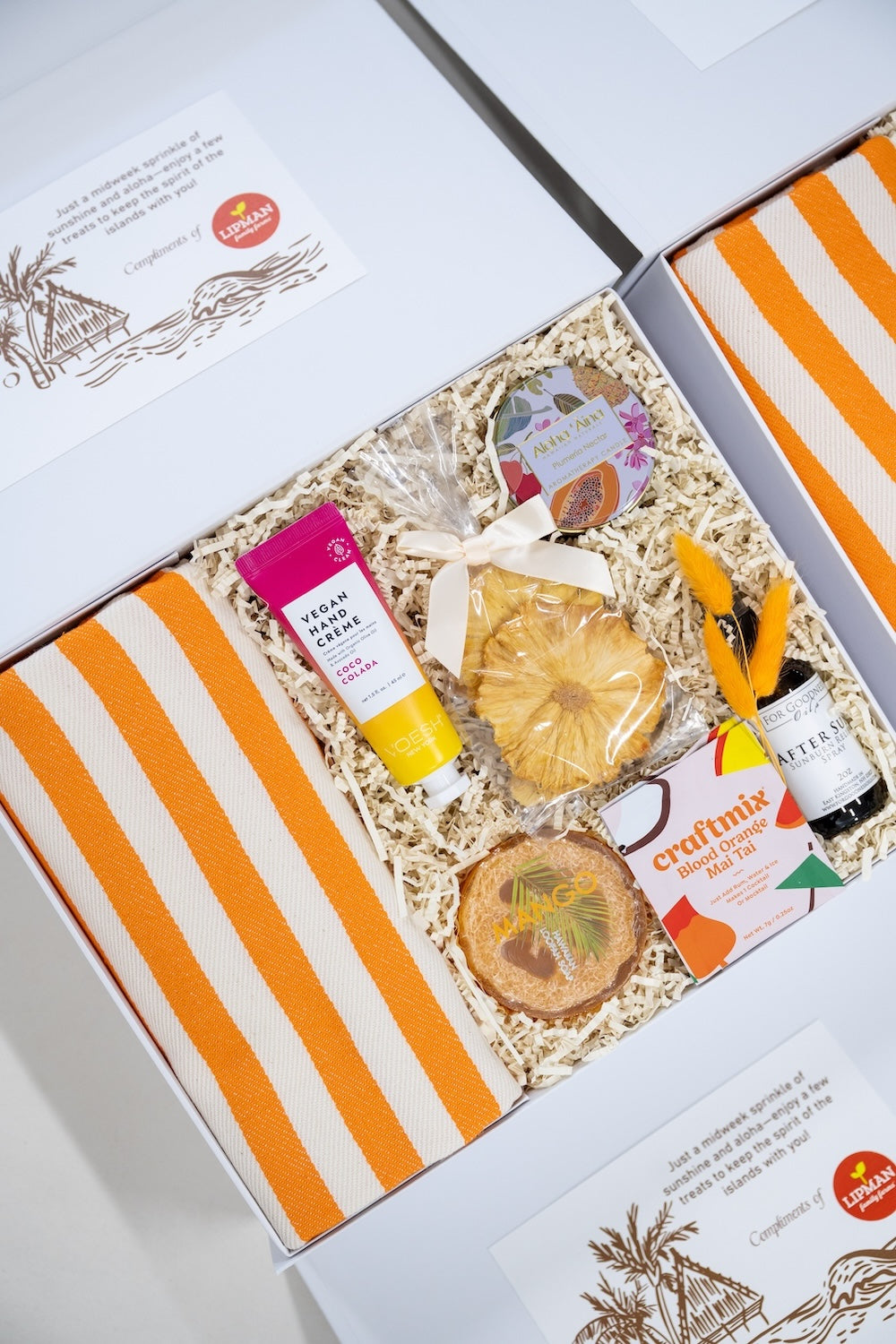 Whataburger Hawaii-Inspired Corporate Incentive Trip Gift Boxes, Marigold & Grey
