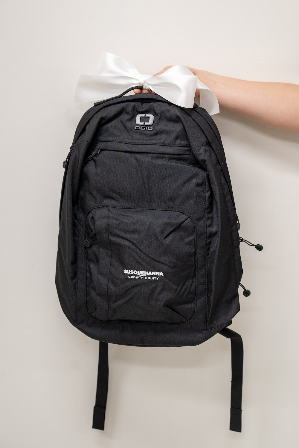 Custom Branded Business Meeting Attendee Backpack Swag Gifts by Marigold & Grey