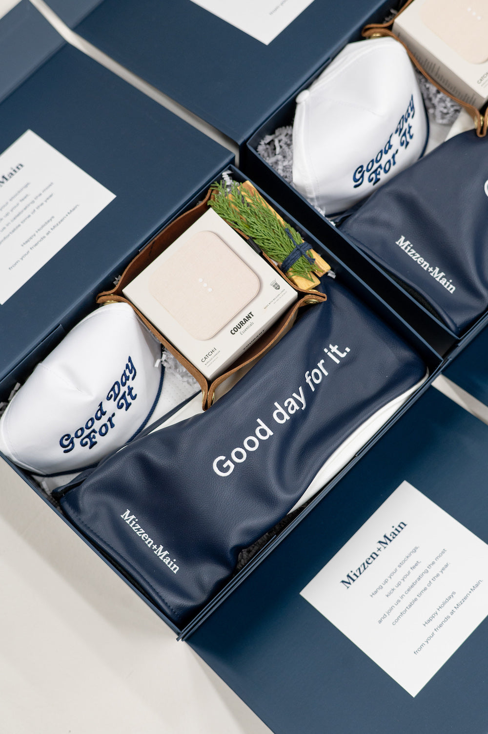 Tone-on-Tone Branded Client Gifts with Golf Theme by Marigold & Grey