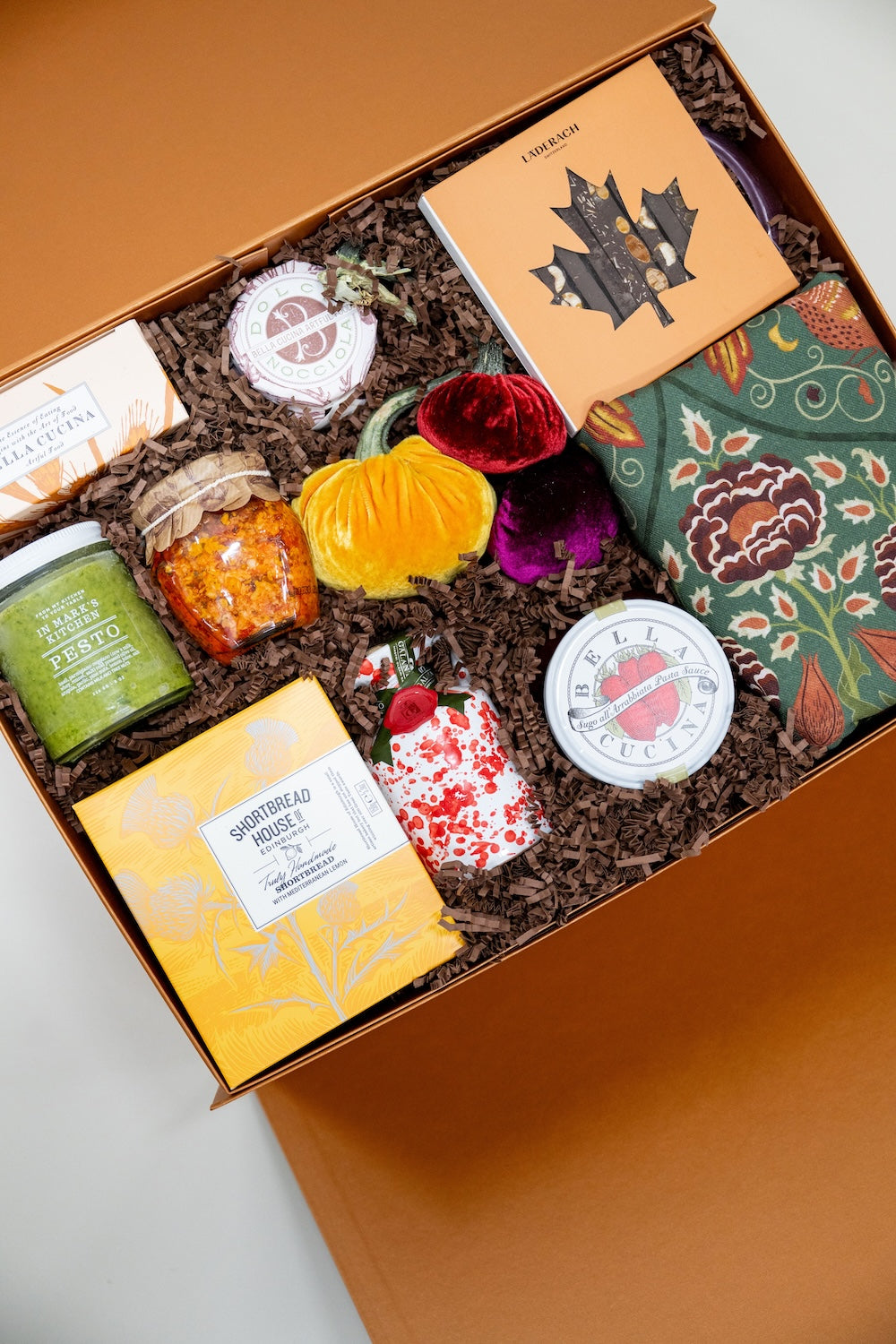 Branded Luxurious Personal Thanksgiving Gifts for Employees, Copper, Green & Red, by Marigold & Grey