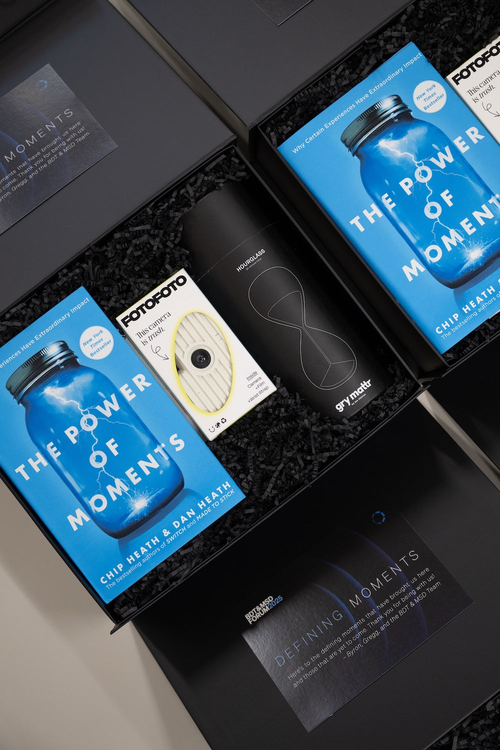 Black & Blue Custom Branded Corporate Forum Attendee Welcome Gifts by Marigold & Grey