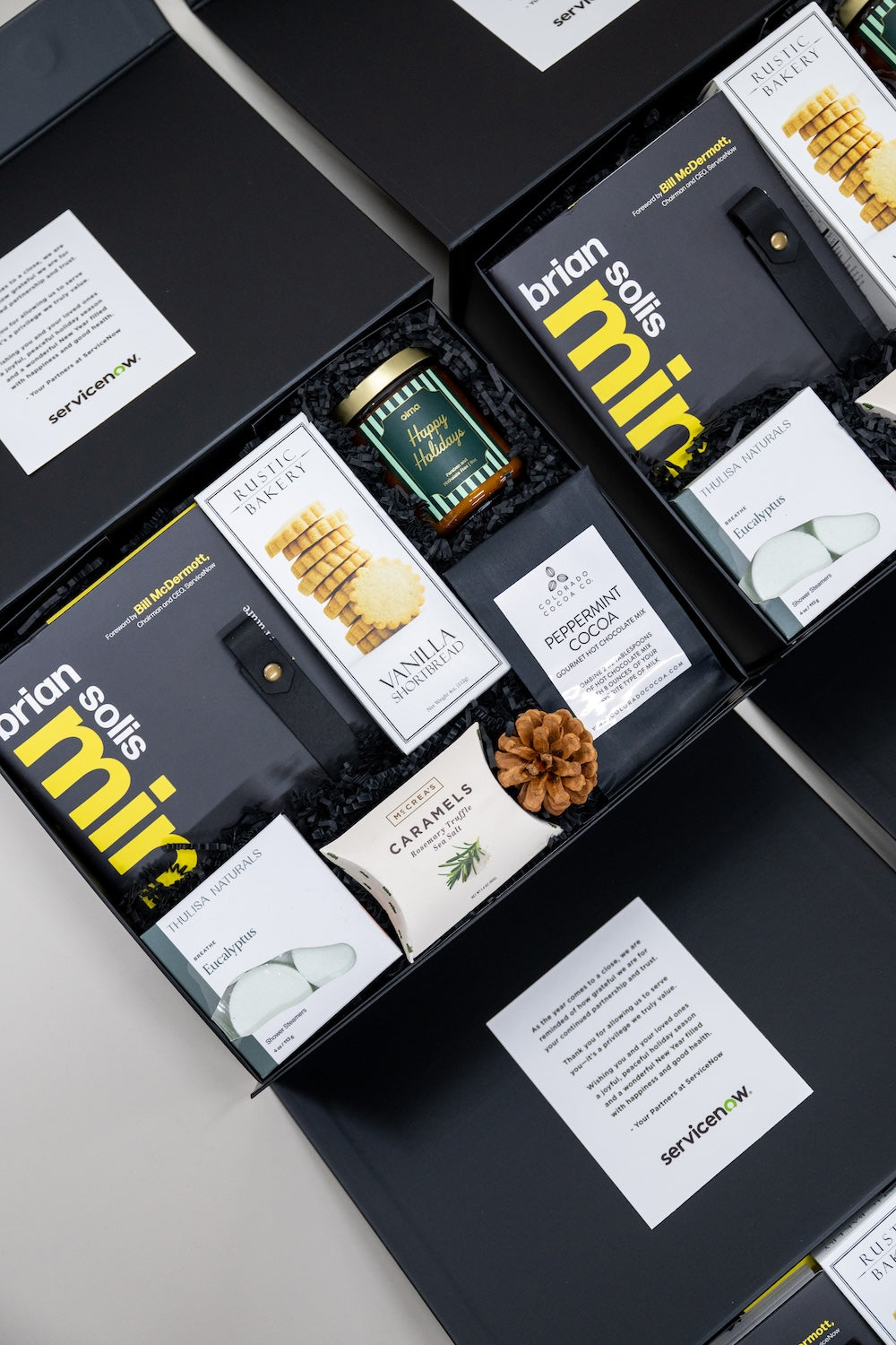 Cozy Self Care Corporate Client Holiday White, Black & Yellow Gifts by Marigold & Grey