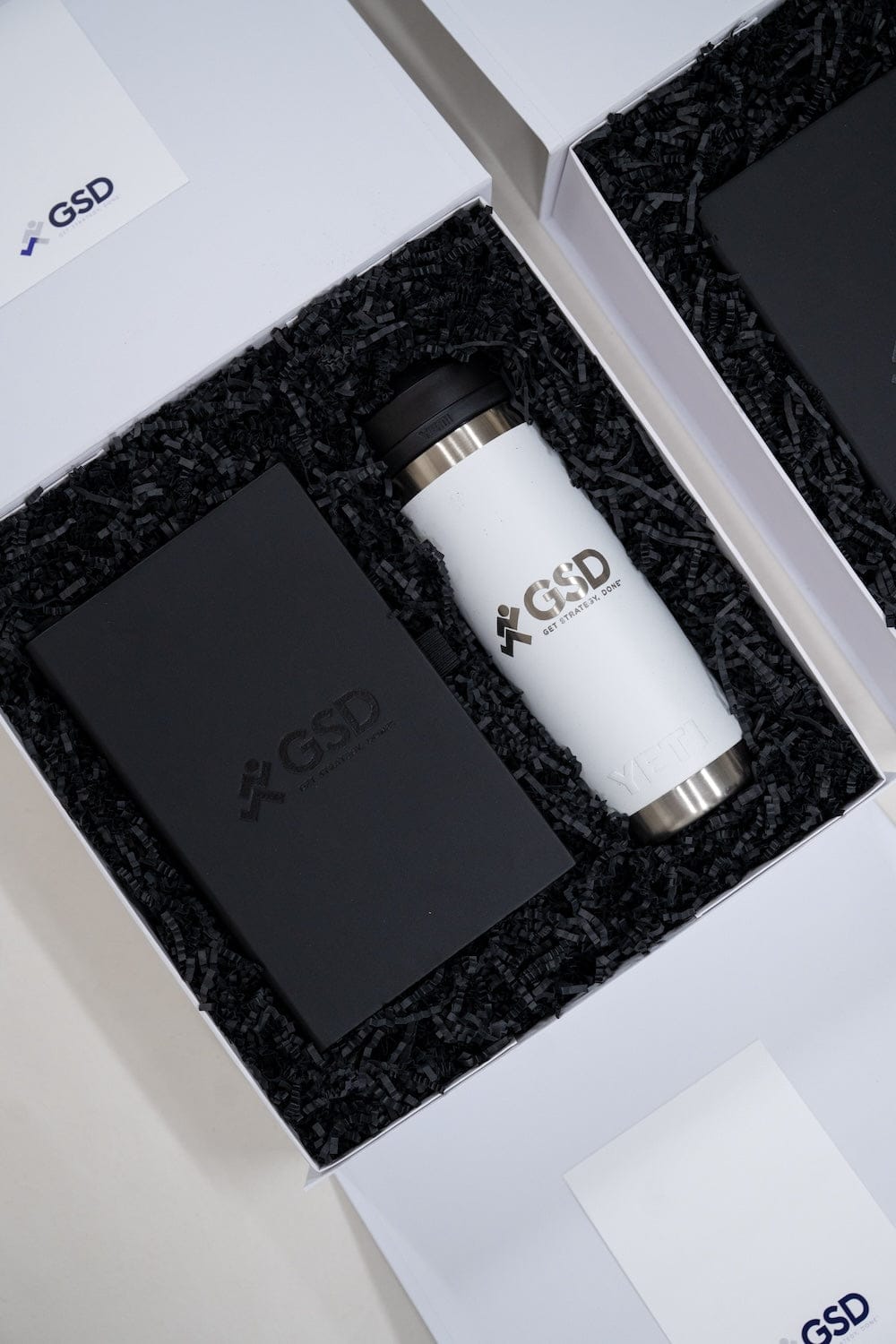 Custom Branded Corporate Event Welcome Gift Boxes by Marigold & Grey