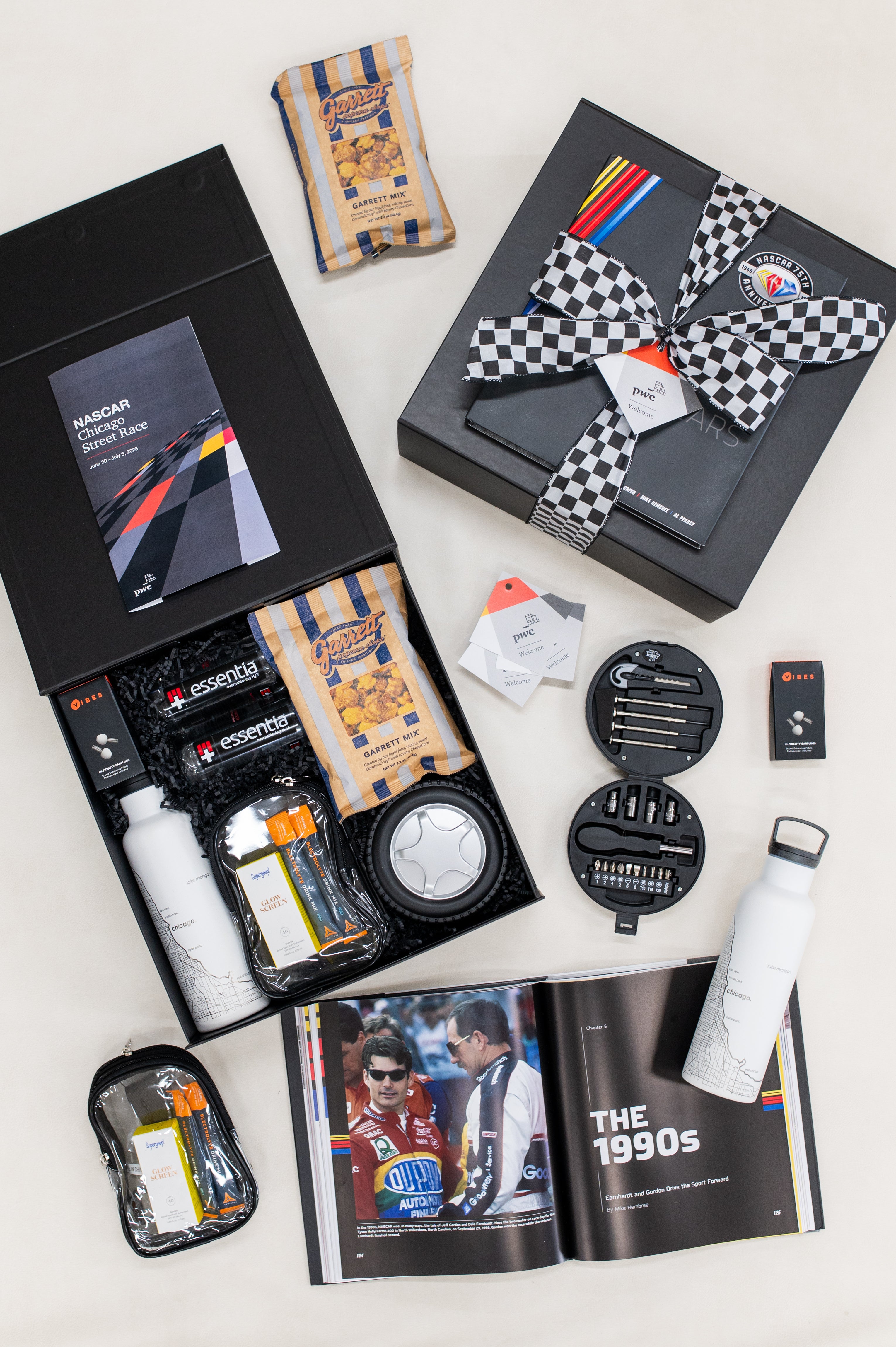 Nascar-Inspired Welcome Gifts by Marigold & Grey