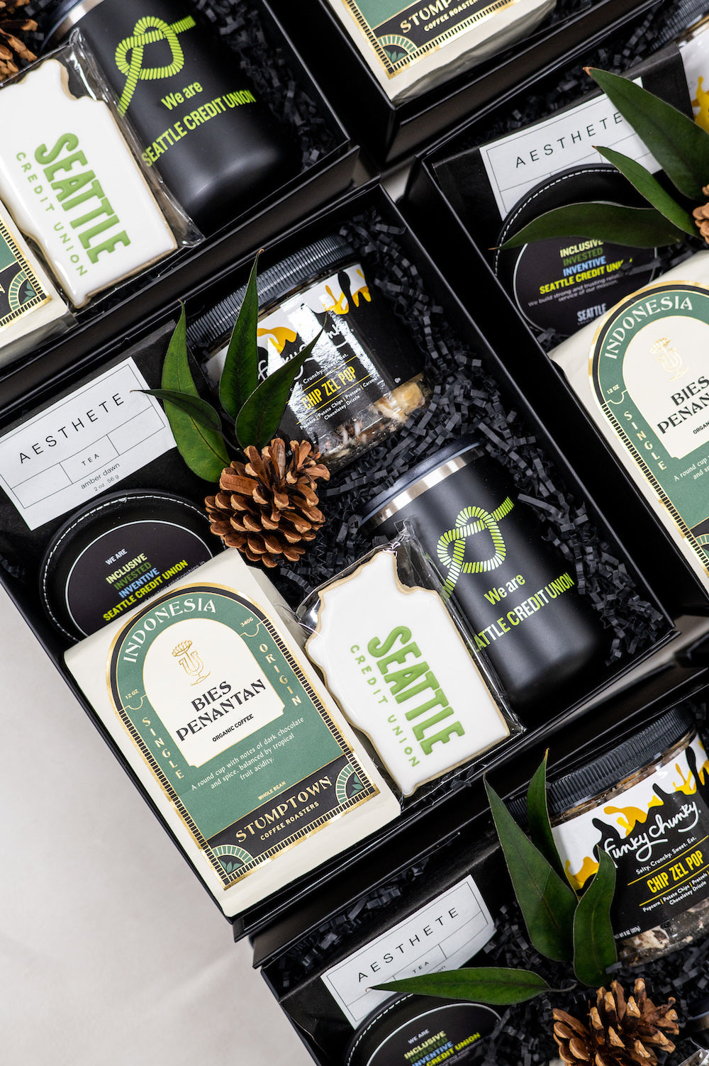 Seattle-Themed Branded Employee Gifts, Corporate Gift Sets curated by Marigold & Grey