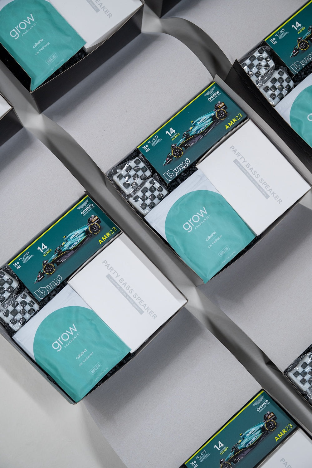 Custom Designed F1 Racing Corporate Event Branded Gifts by Marigold & Grey