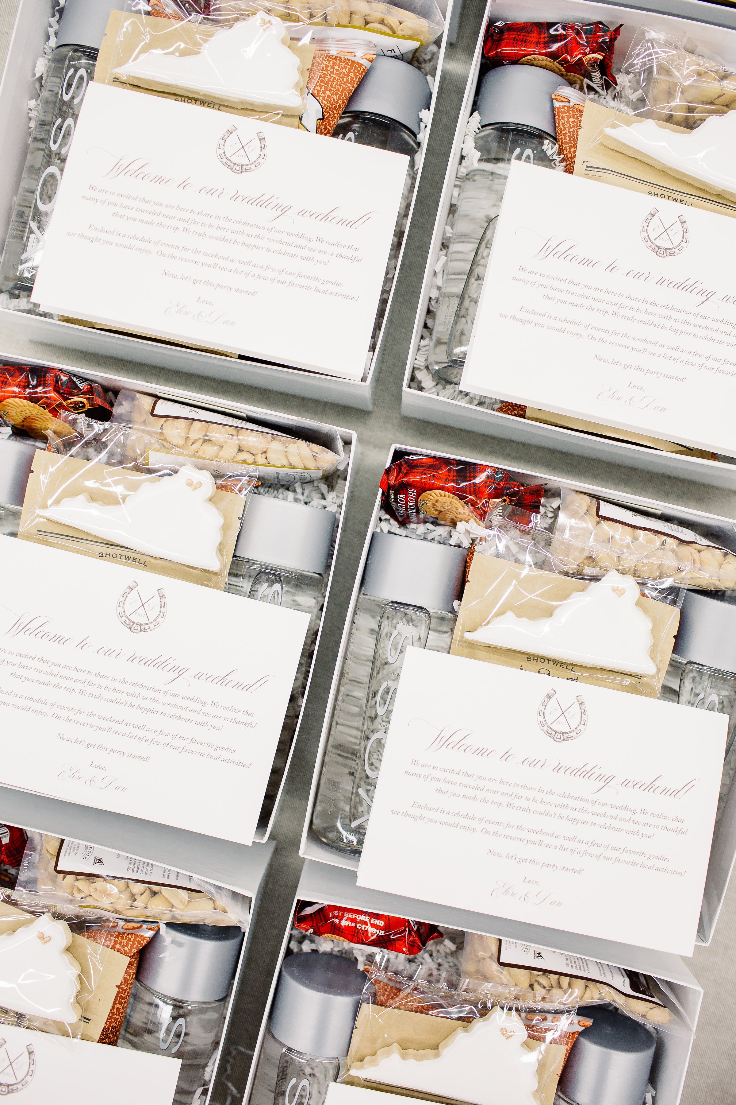 Gallery: Custom Middleburg Virginia Themed Wedding Welcome Boxes