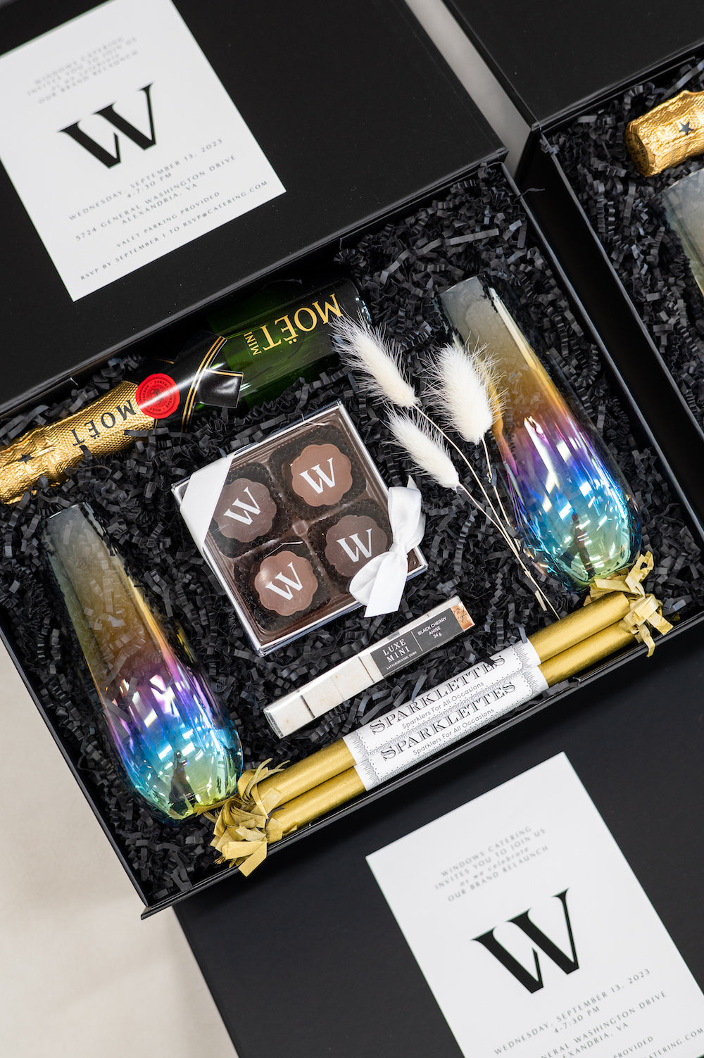 Modern Celebratory Invitation Gifts for Business Rebrand, Black & White, by Marigold & Grey