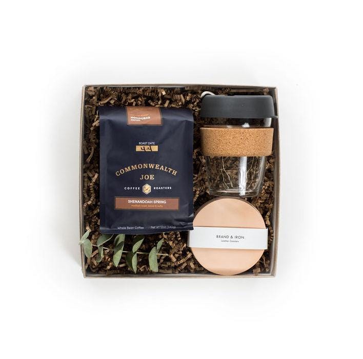 Shop "Coffee Break", the signature coffee gift set by Marigold & Grey. Our holiday coffee gift sets include free U.S. Shipping and complimentary custom handwritten notecard!