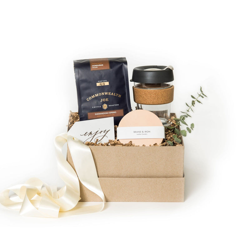 Introducing our signature Add Your Own Logo Program, the semi-custom gifting option for branded gift boxes and branded corporate gifts from Marigold & Grey!