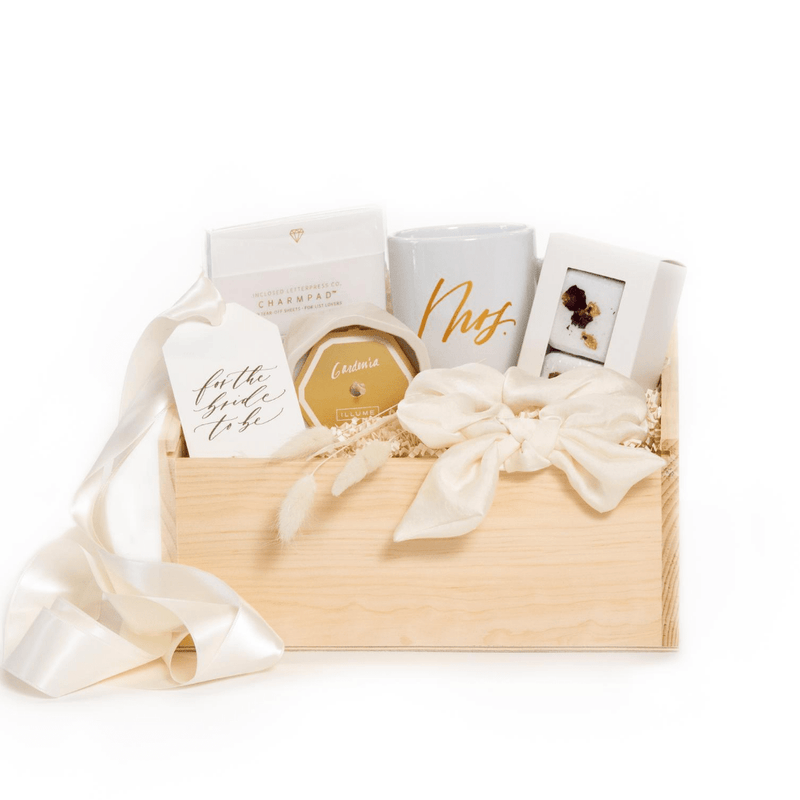 Shop our signature bride to be gift box, ‘Bride to Be.’
