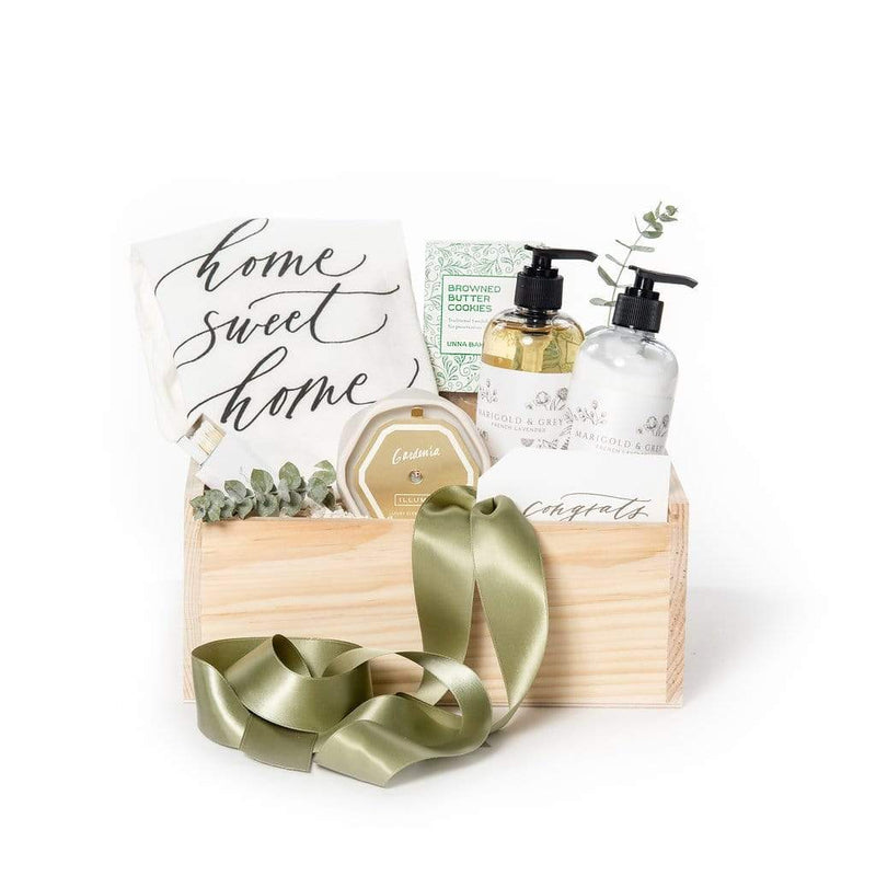 Introducing our signature Add Your Own Logo Program, the semi-custom gifting option for branded gift boxes and branded corporate gifts from Marigold & Grey!