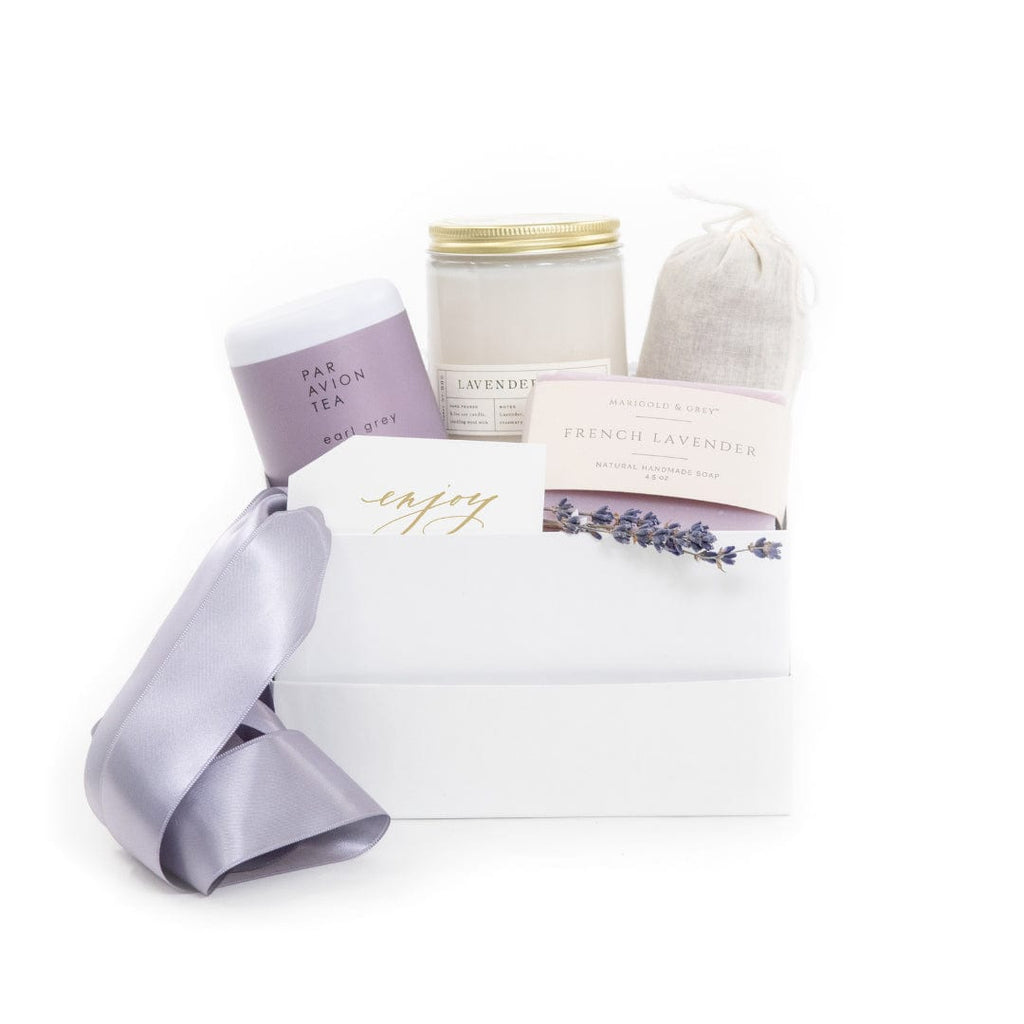 Tea Lover's Wooden Gift Box - Earl Grey & Lavender Scent Box - Lavende –  Deconstructed Candles