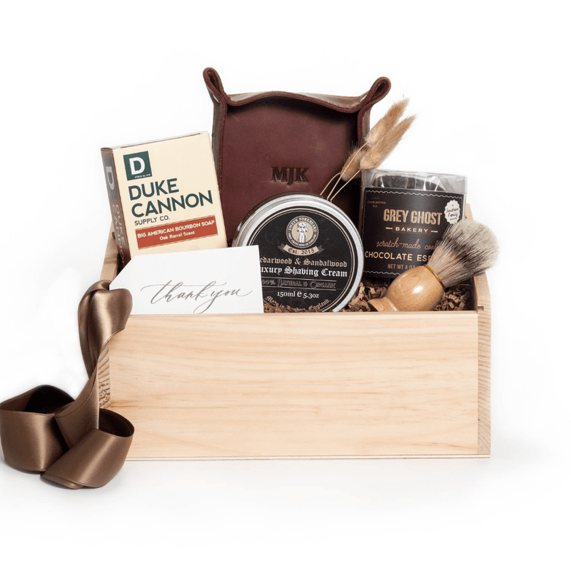 Introducing our signature Add Your Own Logo Program, the semi-custom gifting option for branded gift boxes and branded corporate gifts from Marigold & Grey!