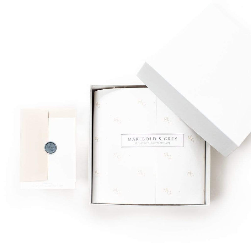 Luxury curated gift box ideas for client holiday gifting by Marigold & Grey