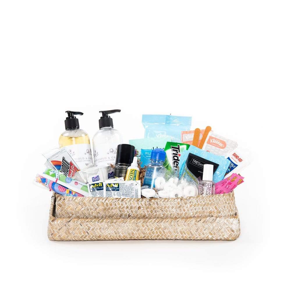 Shop our restroom amenities basket and make your guests feel right at home.