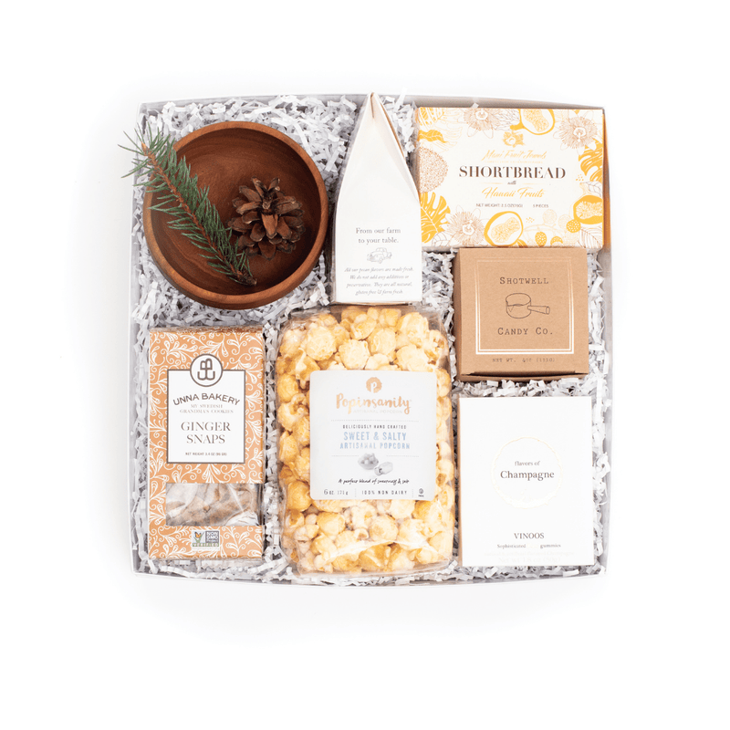 Shop the Winter Wonderland holiday snack gift set by Marigold & Grey. 100% woman-owned and led. Free U.S. shipping.